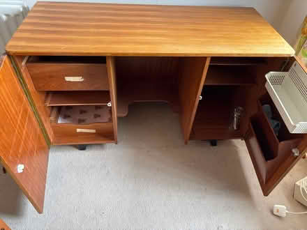 Photo of free Solid wooden desk (Longden Road, Shrewsbury) #2