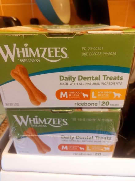 Photo of free Whimzees Rice Bones for M/L dogs (Barkingside, IG6) #1