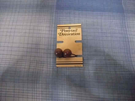 Photo of free Ponytail Decoration two brown smooth balls. Unused. (Grange Court E10) #1