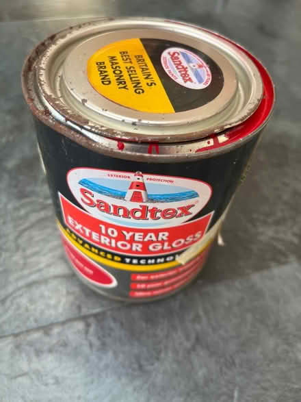 Photo of free Sandtex red gloss paint (Bexhill on sea TN39) #1