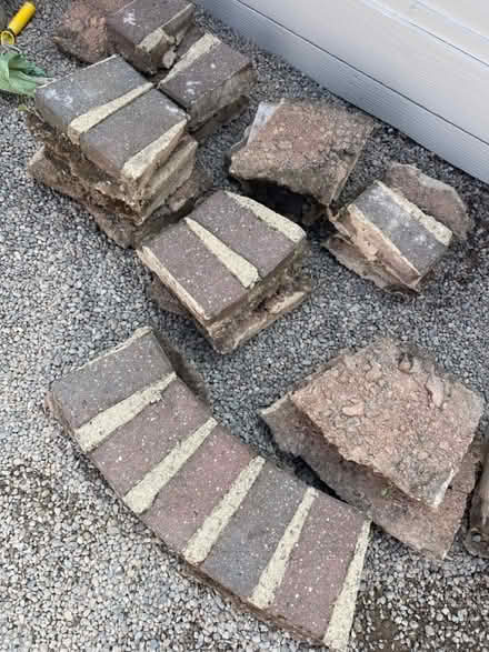 Photo of free Bricks to make circle flower bed (Marlborough) #2