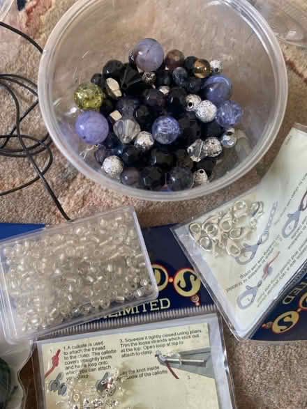 Photo of free Beads, clips and thin bootlace for jewellery making (Barton OX3) #2