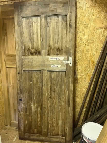 Photo of free 3x Oak wood doors 45 mm thick (Northumberland Heath. DA8) #2