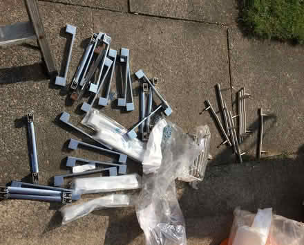 Photo of free new Kitchen door handles two types wider one 20cm x22 other (Heald Green SK8) #1