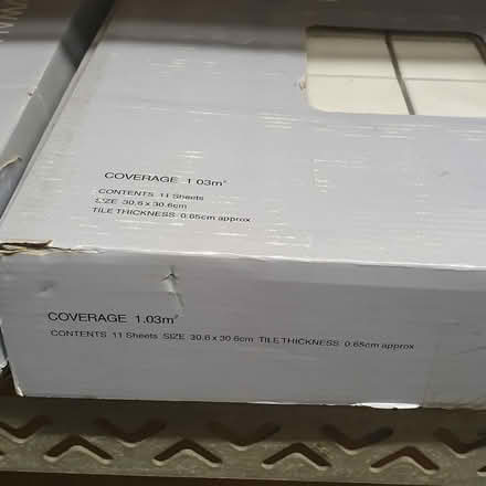 Photo of free Homebase white porcelain mosaics floor/wall tiles (Upper Norwood SE19) #1