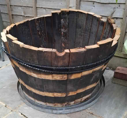 Photo of free Large wooden barrel (cheltenham GL52) #1