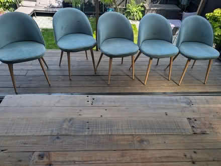 Photo of free 5 fabric dining chairs need a clean (M45 Whitefield) #1