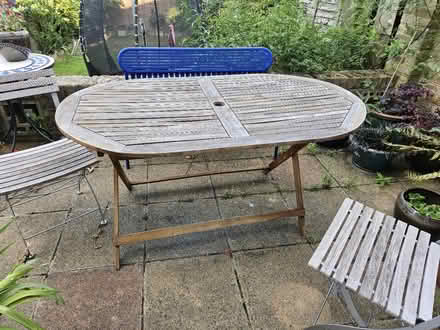 Photo of free Foldable 6 seater garden table (West Norwood SE19) #1