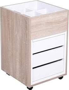 Photo of free 3-tier drawer cabinet w top open storage (not all wheels) (Gilmerton EH17) #1