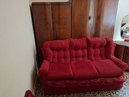 Photo of free 3 seater sofa and Chair (Skegby NG17) #3