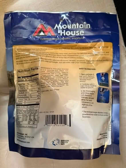 Photo of free Freeze Dried Meal (Past Best By) (Cupertino - DeAnza and 280) #2
