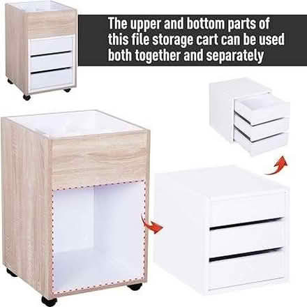 Photo of free 3-tier drawer cabinet w top open storage (not all wheels) (Gilmerton EH17) #3