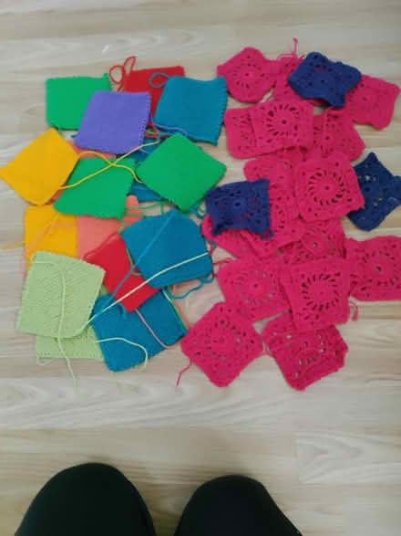 Photo of free Knitted and crocheted squares (Westbury Leigh BA13) #2
