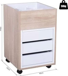 Photo of free 3-tier drawer cabinet w top open storage (not all wheels) (Gilmerton EH17) #2