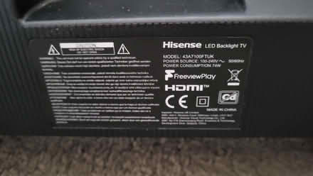 Photo of free Hisense 43 inch smart tv (Mereoak Park RG2) #1
