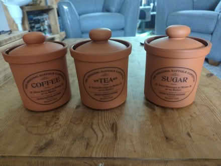 Photo of free Coffee, tea, sugar jars (CT1) #1