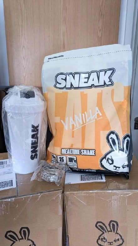 Photo of free Sneak Eats Protein Powder Set (Pouch, Shaker, Whisk) x12 (Dyke Road area BN3) #1