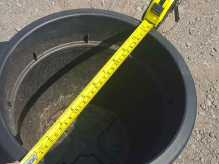 Photo of free Black plastic plant pot 11" diameter 9" tall (Pengam NP12) #2