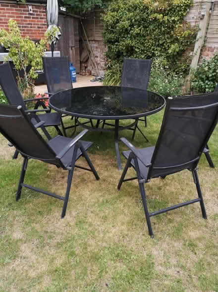 Photo of free Garden table and six chairs (Gosport PO12) #1