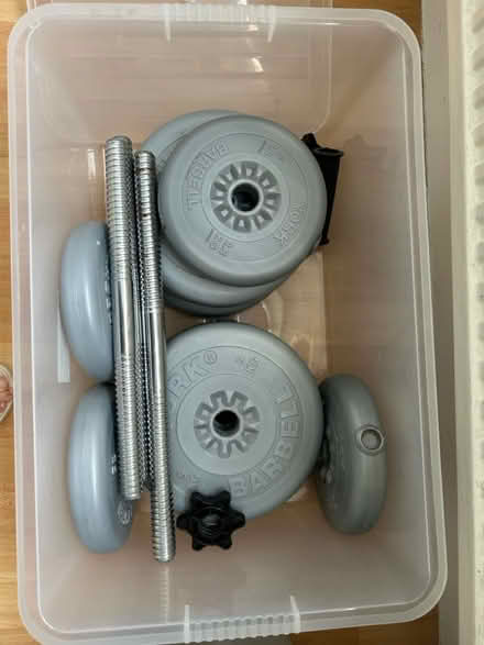 Photo of free Complete weight lifting set (kingston upon thames, KT2) #2