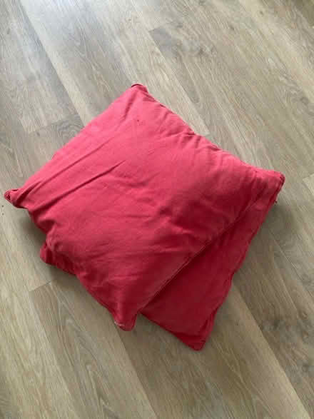 Photo of free 2 red cushions (Harbury CV33) #1