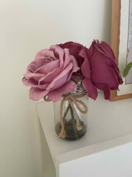 Photo of free Faux flowers with vase (Sutton CB6) #1