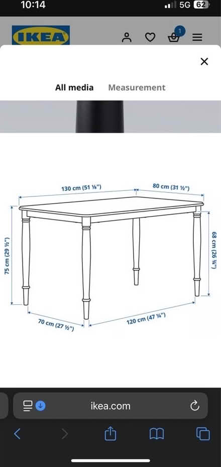 Photo of free IKEA Dining Table (Comely Bank EH4) #2