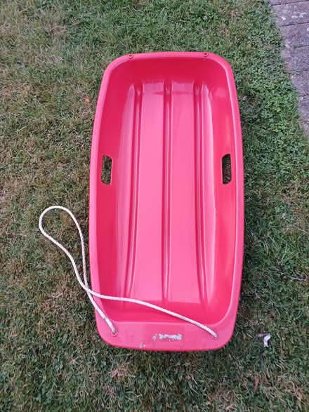 Photo of free Kids plastic red sledge (Moor Park HA6) #1