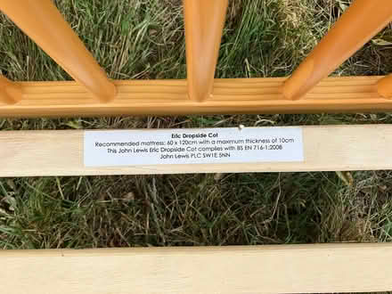 Photo of free Cot (Whitecross OX13) #4