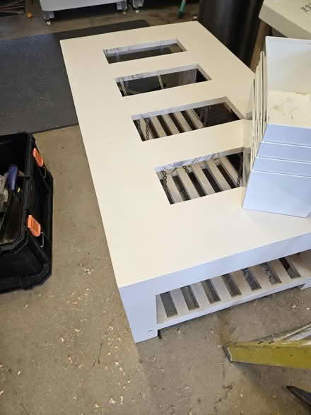 Photo of free Hardwood Plant Table (Liphook) #1