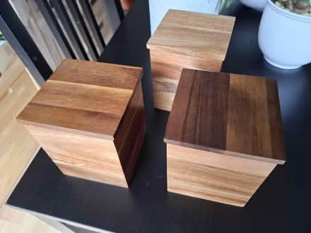 Photo of free Wooden tea/coffee storage canisters (Coventry CV6) #1