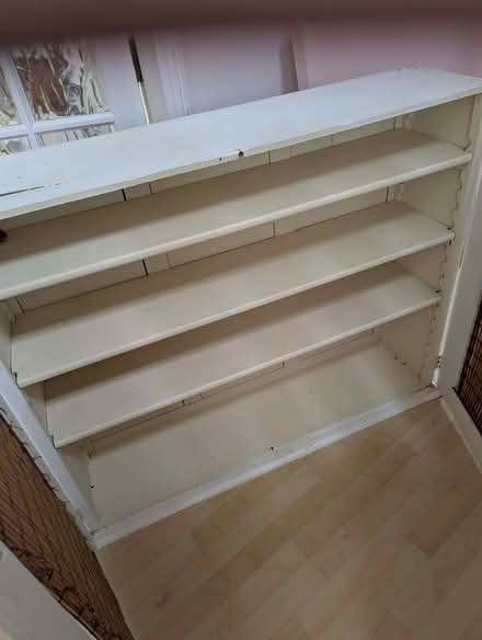 Photo of free Large antique solid oak shelves cupboard bookcase (Grantham NG31) #4
