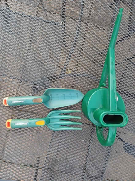 Photo of free Gardening tools - hand fork and trowl & watering can (Moor Park HA6) #1