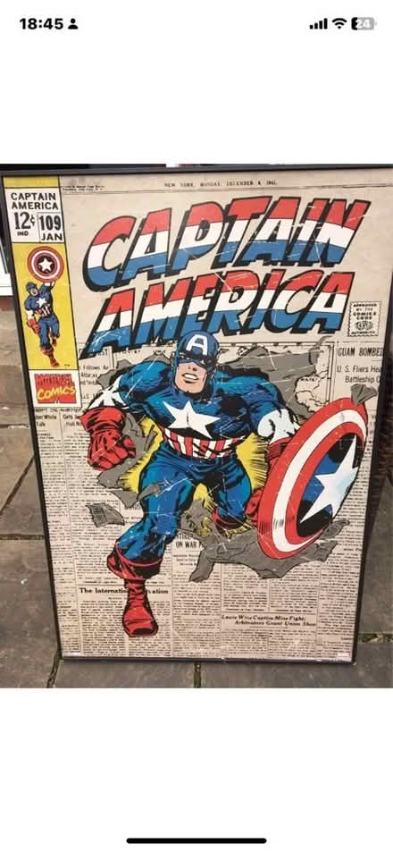 Photo of free Super large Canvas Captain America (Northfield B31) #1