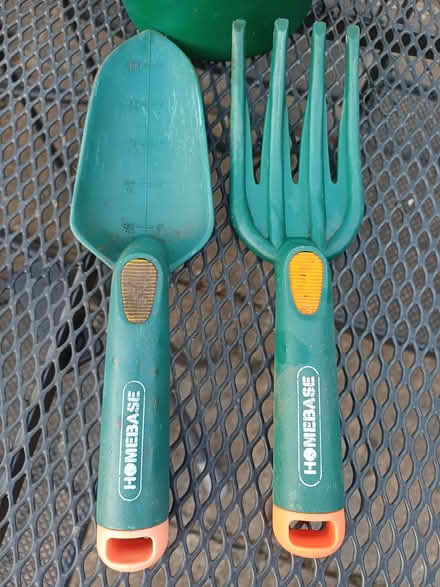Photo of free Gardening tools - hand fork and trowl & watering can (Moor Park HA6) #2