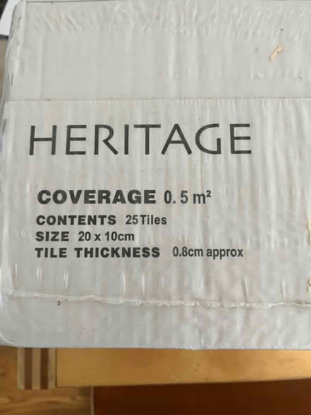 Photo of free White letter box tiles (Caldecott OX14) #3