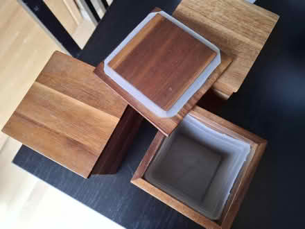 Photo of free Wooden tea/coffee storage canisters (Coventry CV6) #2