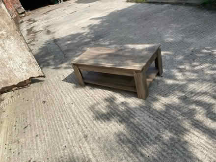 Photo of free Brown coffee table (Culcheth) #1