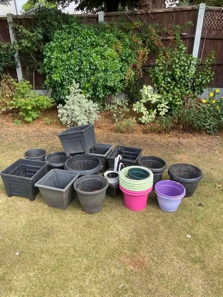 Photo of free Garden plastic pots and planters. (Aigburth L19) #1