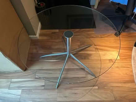 Photo of free 35” Glass Round Accent Table (Pearl District) #1