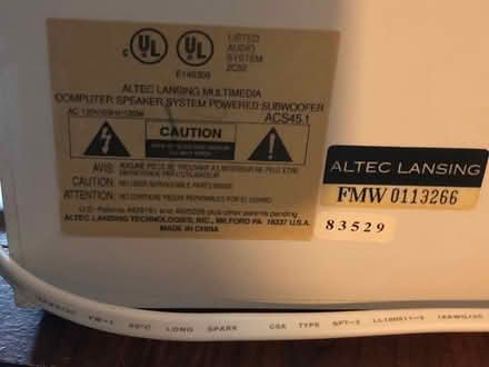Photo of free Speaker Set with Subwoofer (East Watertown) #4
