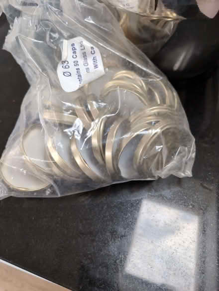 Photo of free A stainless steel preserving pan and some 63mm jam jar lids (Aston SG2) #4