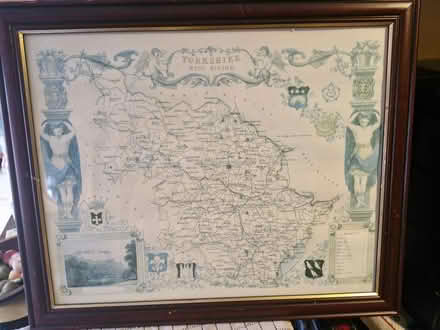 Photo of free Framed Yorkshire west riding map (BR1 bickley) #1