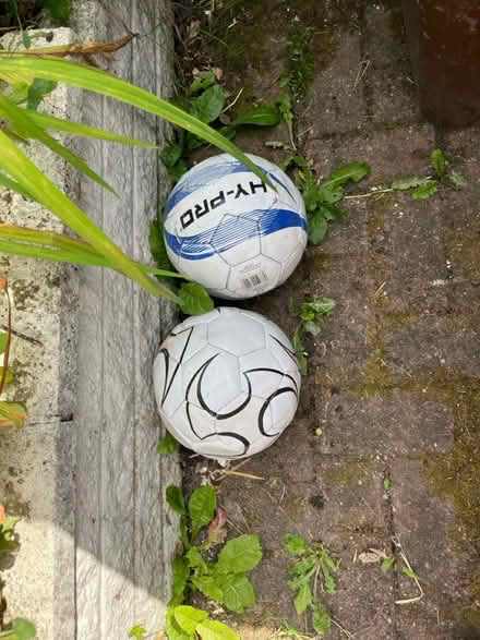 Photo of free Footballs and pump (Ramsbottom BL0) #1