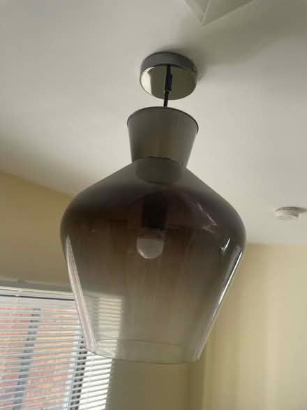 Photo of free Two glass pendant lights (Walton-on-Thames KT12) #1