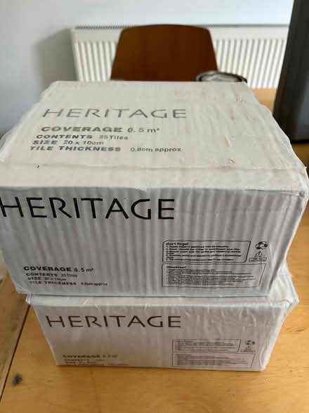 Photo of free White letter box tiles (Caldecott OX14) #2