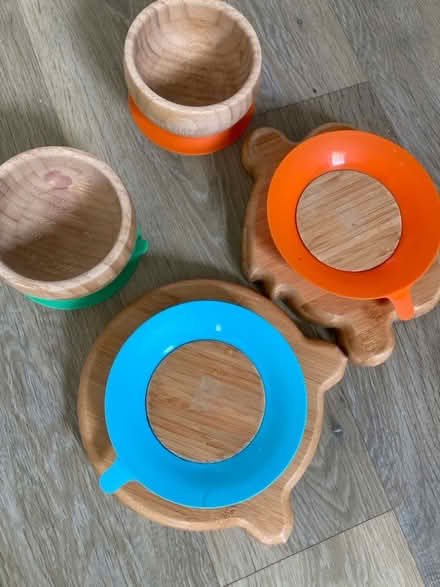 Photo of free Bamboo bowls and plates for children (Harbury CV33) #2