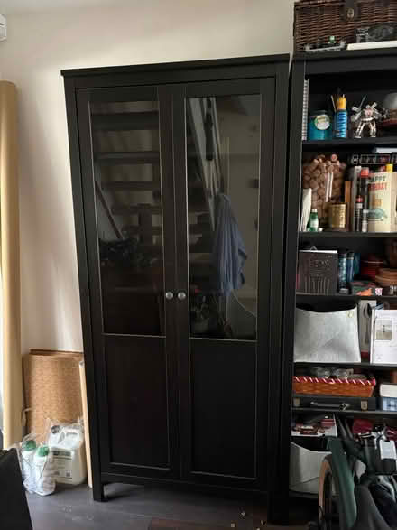 Photo of free IKEA bookcase with glass doors (Upper Poets. SG4) #1