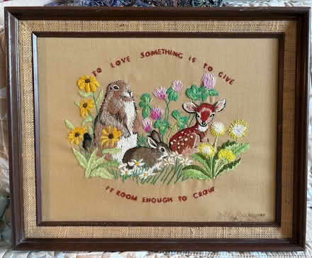 Photo of free Embroidered forest scene (Far NE side) #1