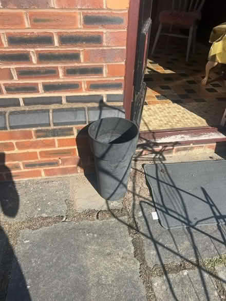 Photo of free 2 grey plant pots (Eston TS6) #1